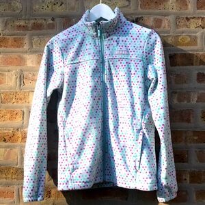 🎀2/$15 Adorable Columbia Polka Dot Full Zip Fleece
